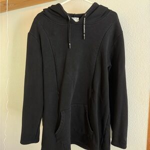 Bearsland Black Pullover Breastfeeding nursing Hoodie Drawstring fleece Lined